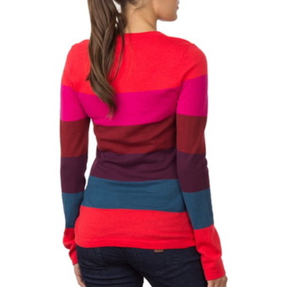 Patagonia Women's Merino Wool Striped Crewneck Sweater Size Small Lightweight